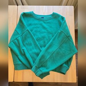 Retro Style Gap Crop Sweater